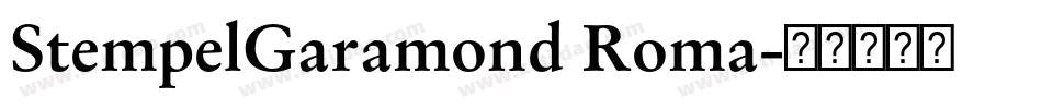 StempelGaramond Roma字体转换